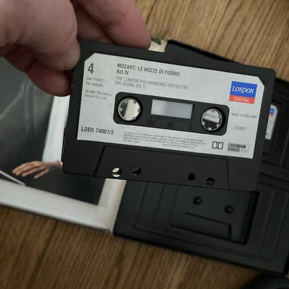Vintage 2-Cassette Boxed Set Mozart Marriage Of Figaro Solti Nozze Kanawa Ramey - Picture 8 of 14